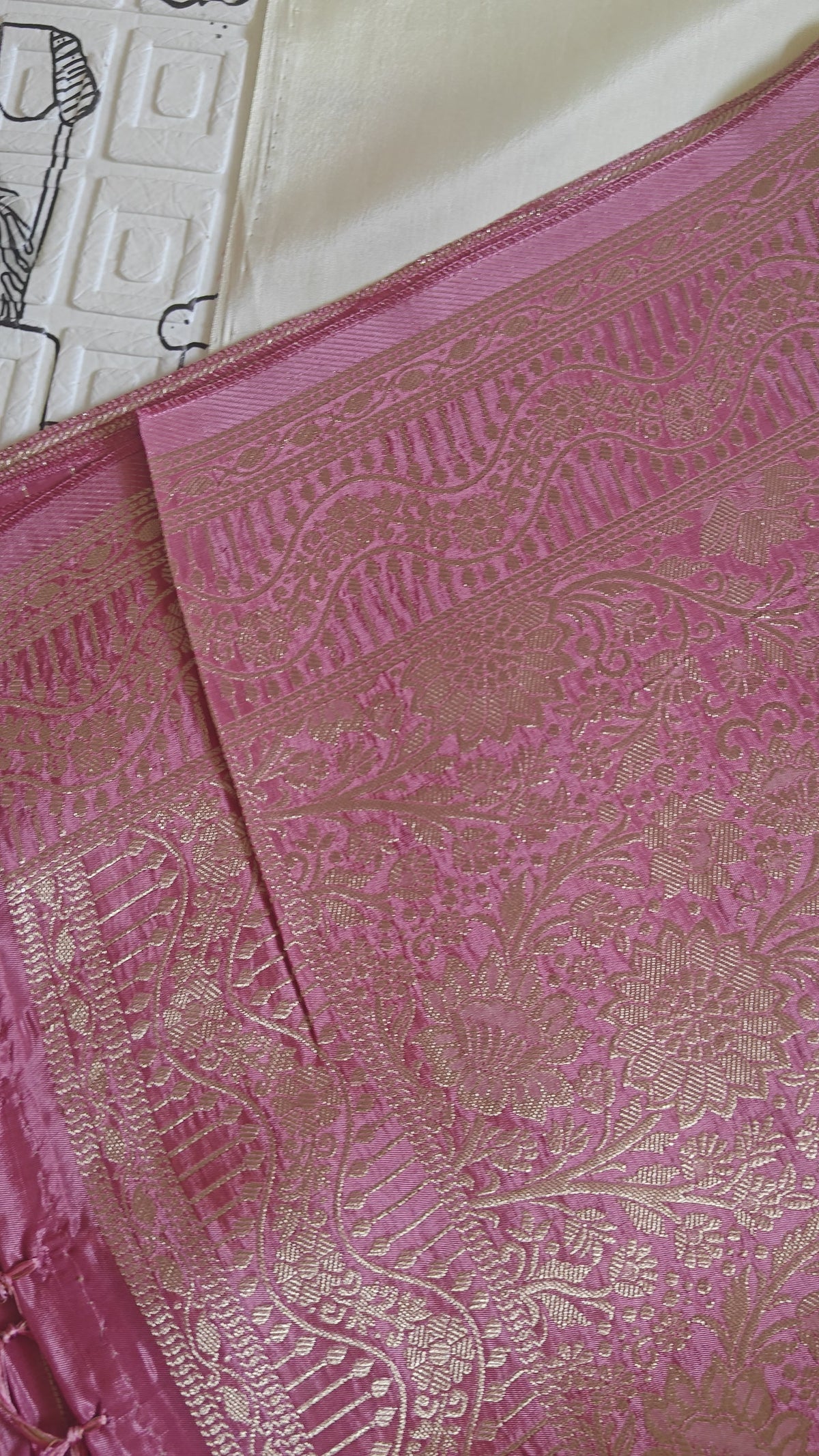 Baby Pink Designer Saree