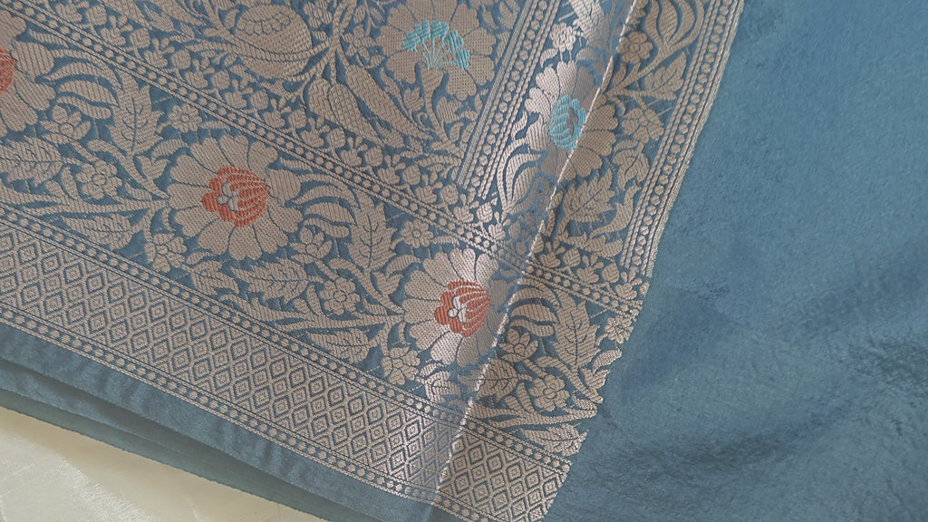 Peacock Banarasi Meenakari Saree
